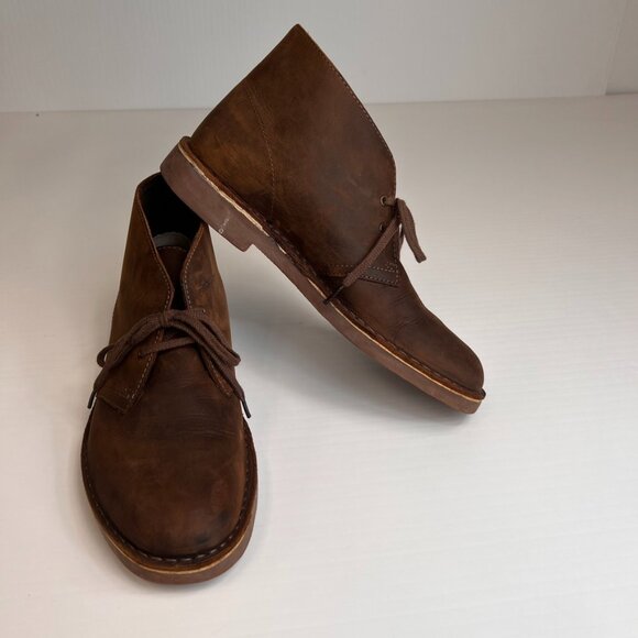 Clarks Boot Men 9.5 BushAcre 2 Leather Lace Up Ankle Chukka Work Party Core Ex main image 12